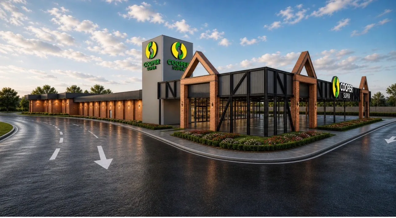 Cooper projeta loja em Pomerode com café e tecnologia avançada