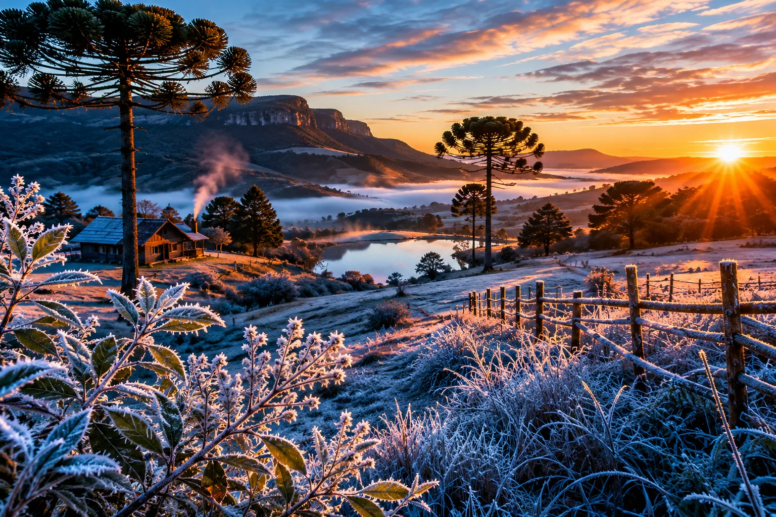 Do litoral à neve, combinação rara: o contraste que faz Santa Catarina única