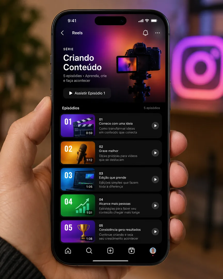 Reels em série: Instagram prepara recurso que lembra Netflix