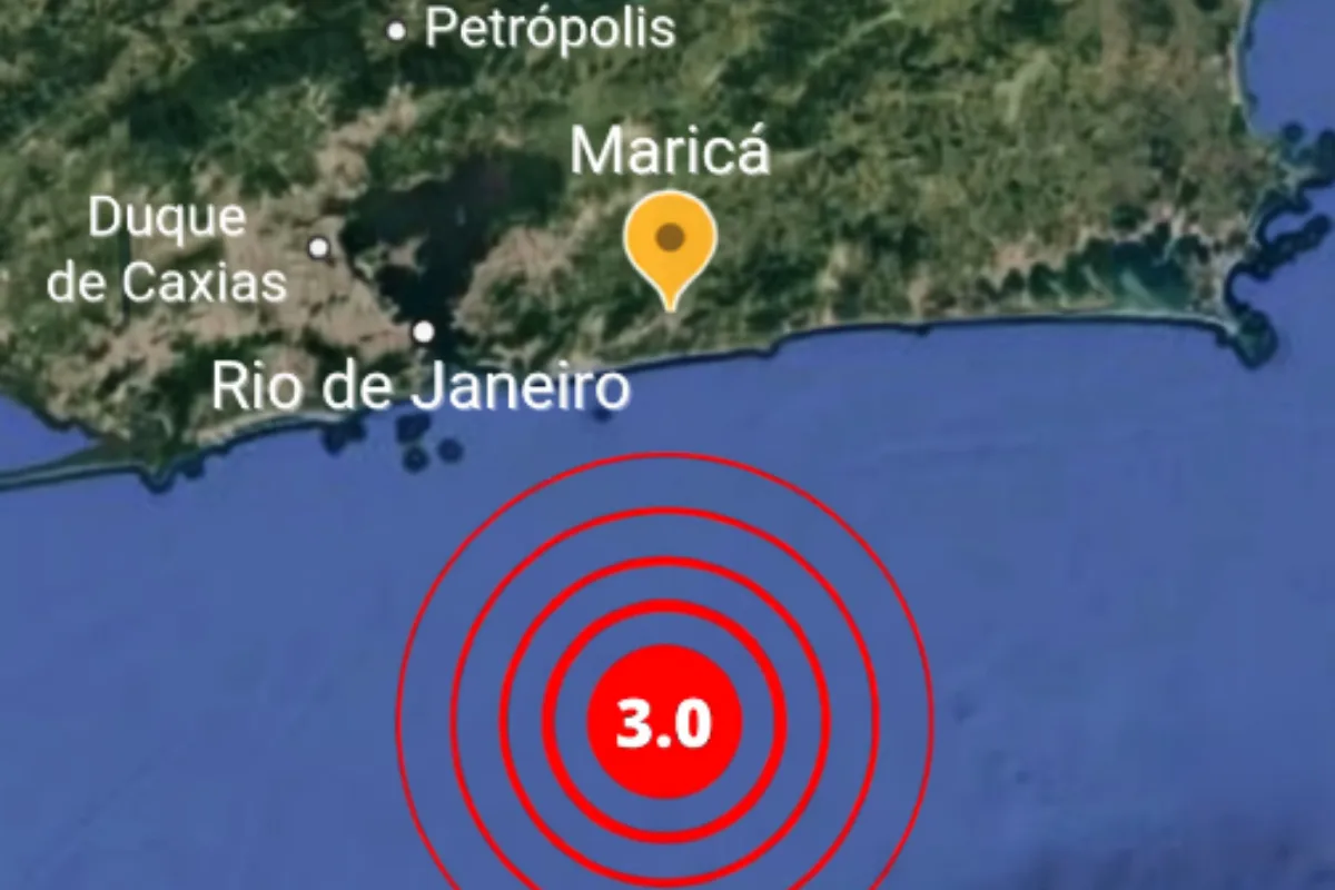 Tremor de magnitude 3.0 atinge Maricá, RJ