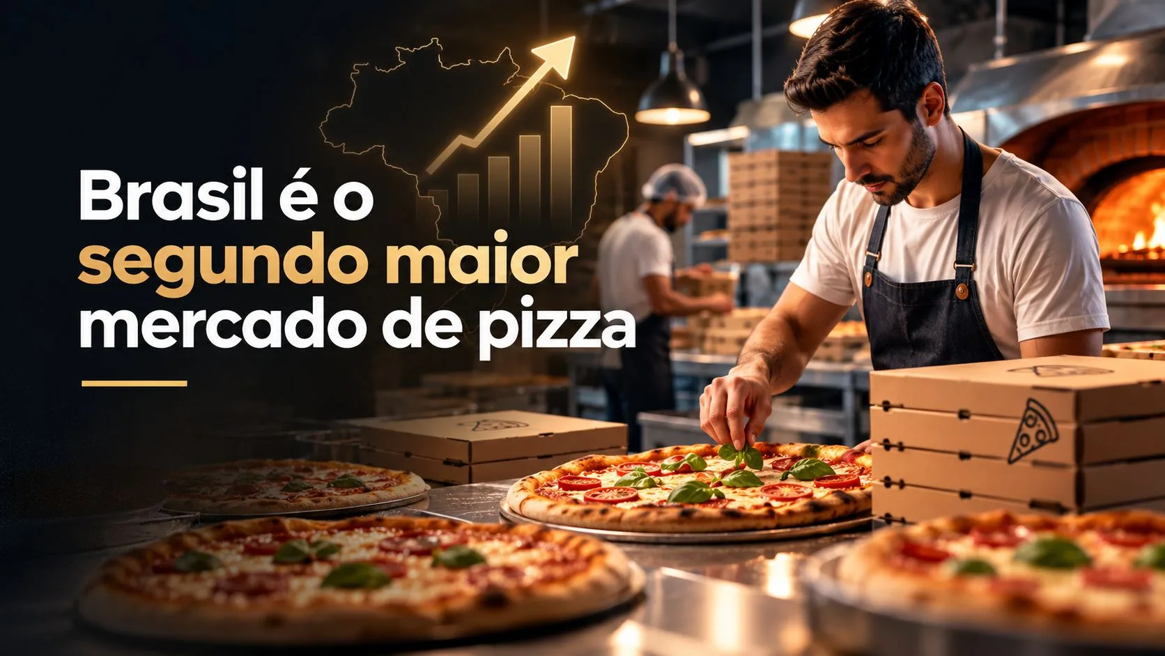 Brasil é o segundo maior mercado de pizza
