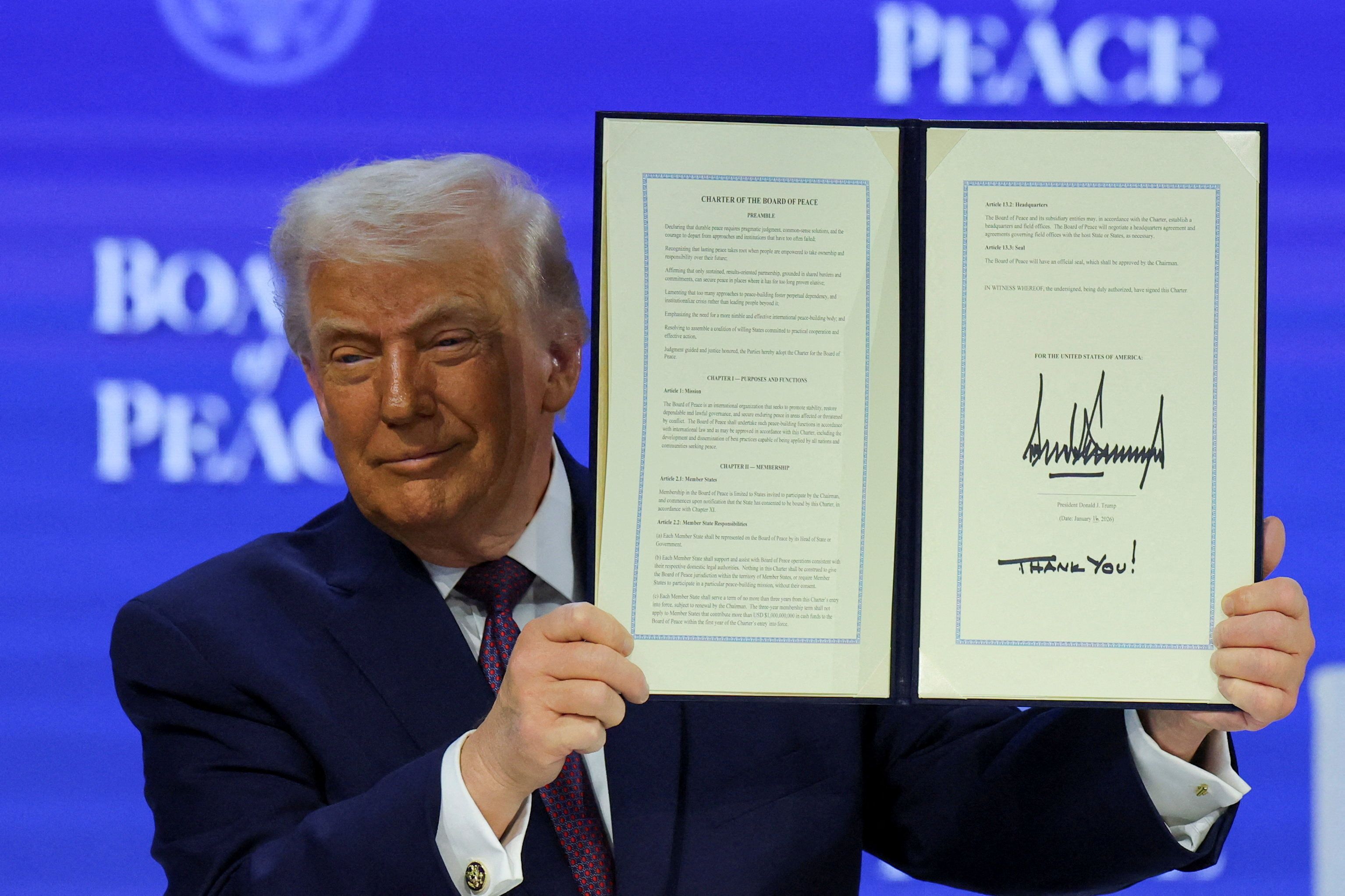 Trump lança Conselho da Paz, com foco em Gaza e participação de países