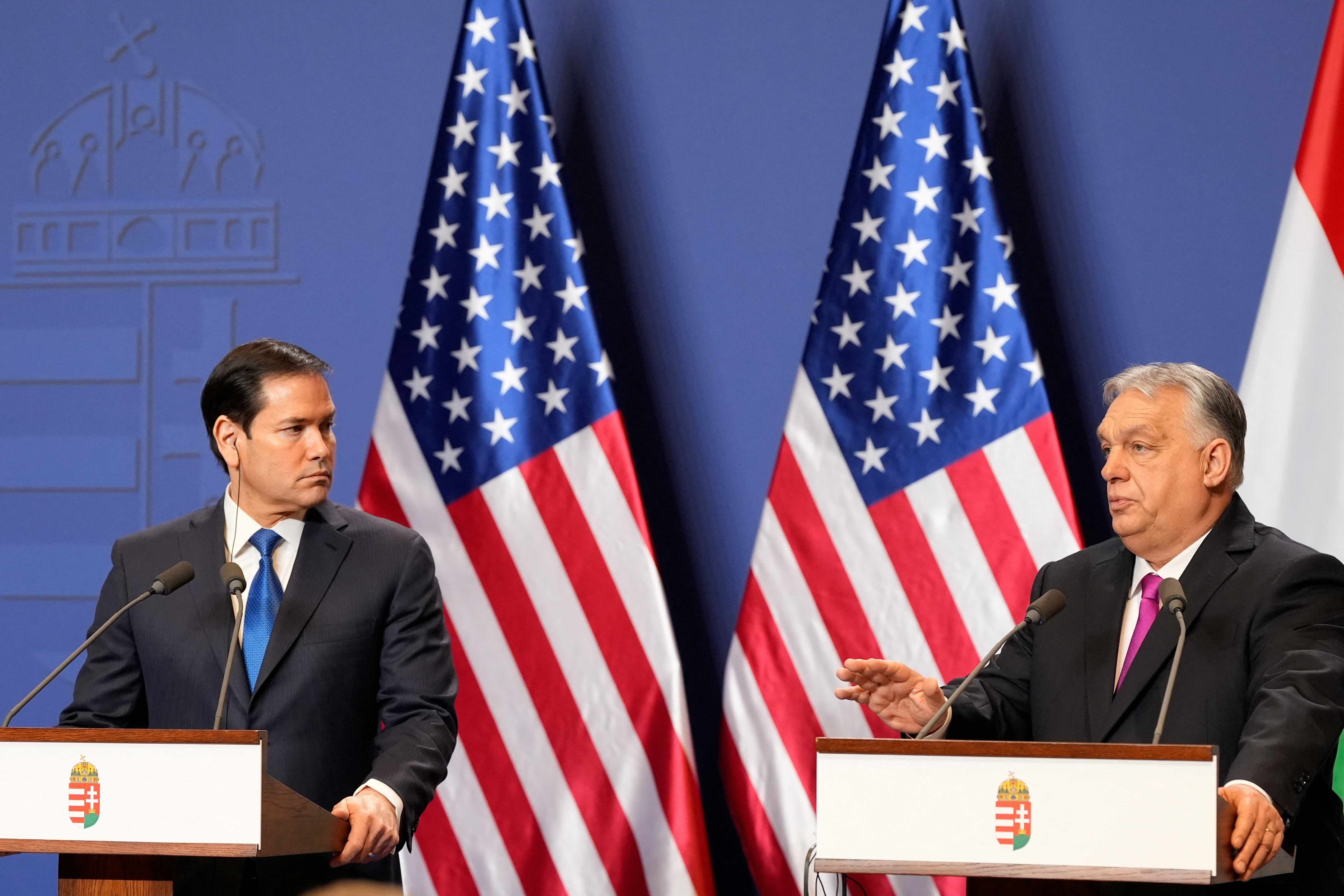 Rubio se reúne com Orbán para assinar acordo nuclear entre EUA e Hungria