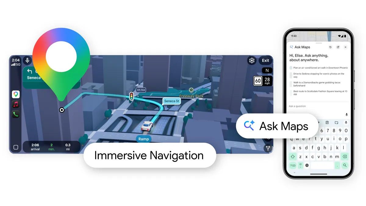 Google Maps recebe atualização com recursos de inteligência artificial